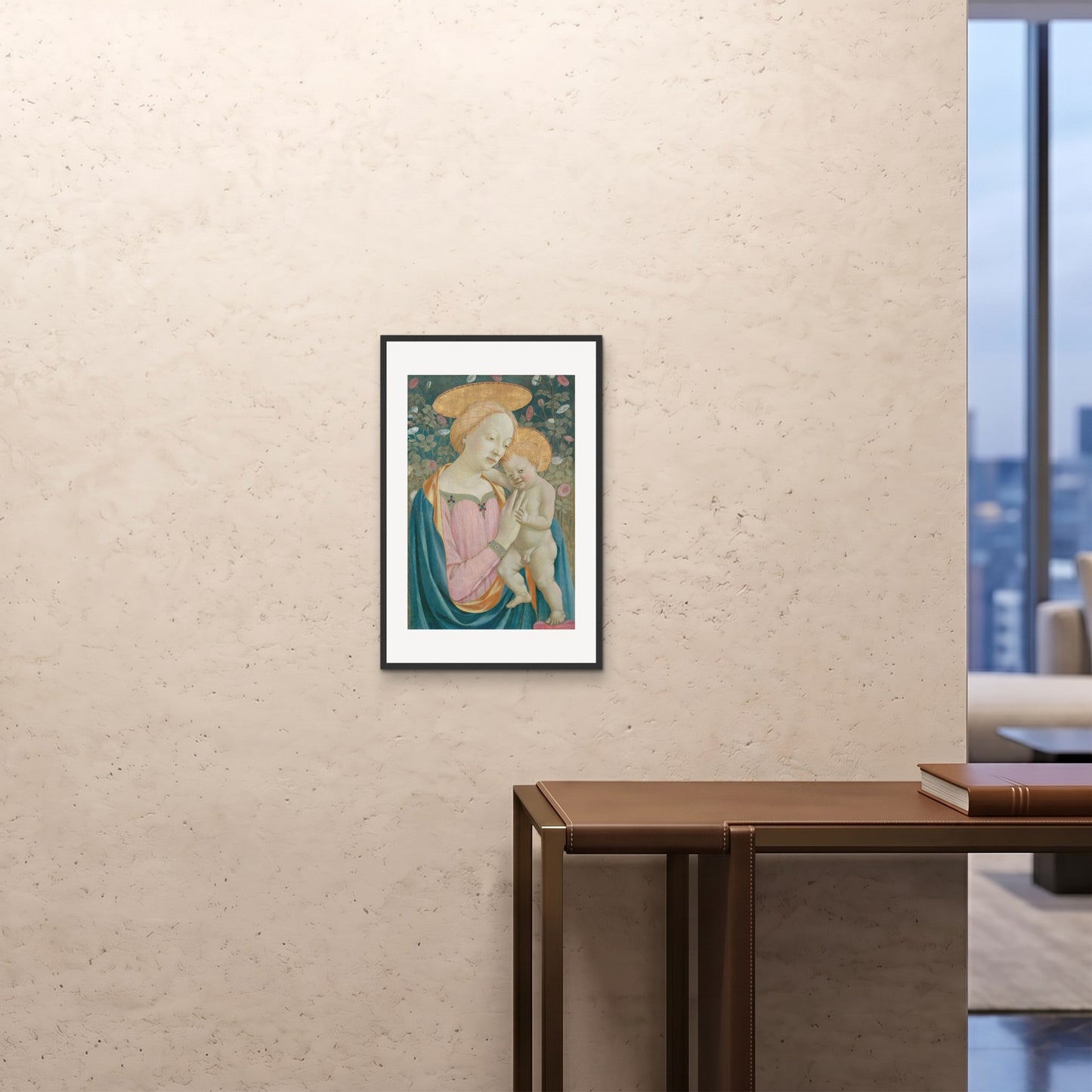 Orlonzo - FRAMED PRINT BLACK 16x2440x60cm ROOM