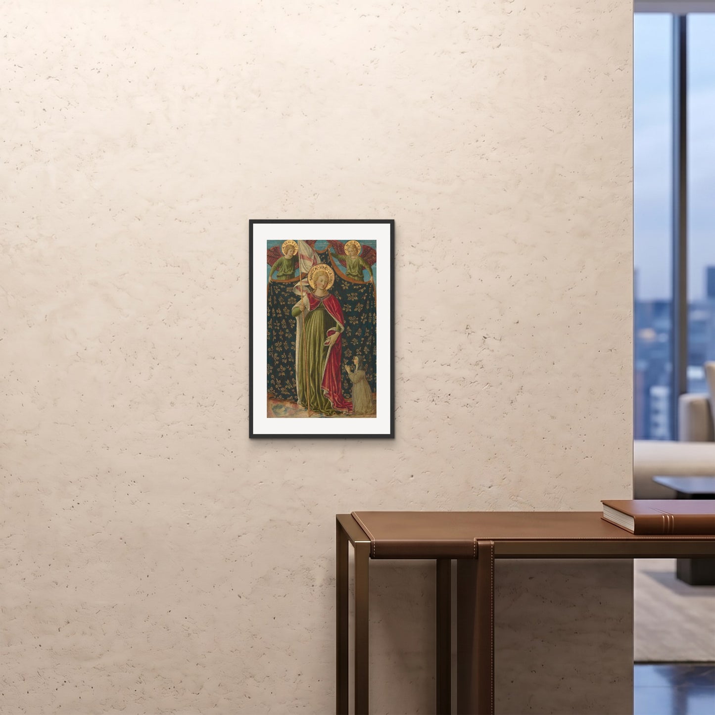 Orlonzo - FRAMED PRINT BLACK 16x2440x60cm ROOM