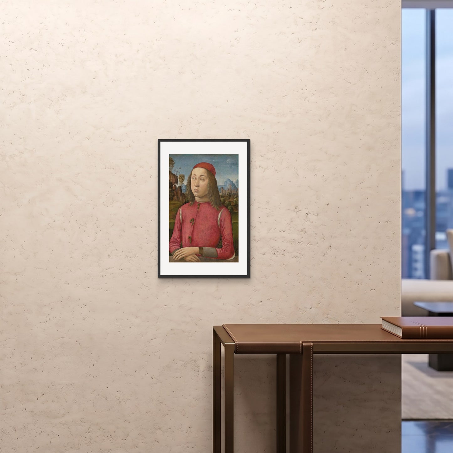 Orlonzo - FRAMED PRINT BLACK 16x2440x60cm ROOM