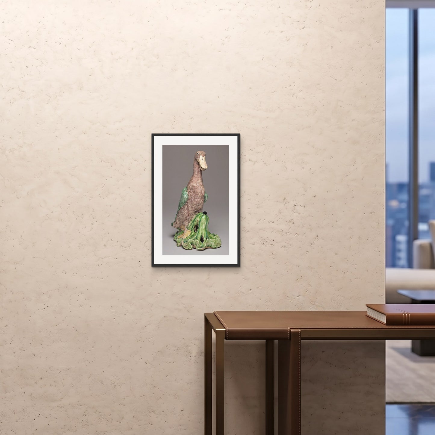 Orlonzo - FRAMED PRINT BLACK 16x2440x60cm ROOM