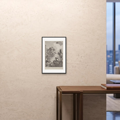 Orlonzo - FRAMED PRINT BLACK 16x2440x60cm ROOM