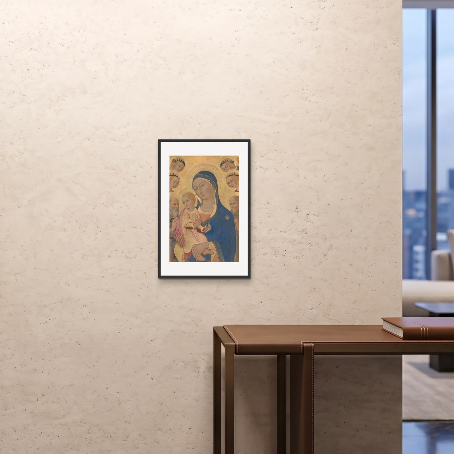 Orlonzo - FRAMED PRINT BLACK 16x2440x60cm ROOM