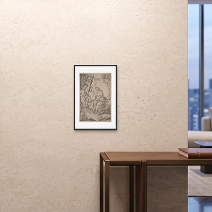 Orlonzo - FRAMED PRINT BLACK 16x2440x60cm ROOM