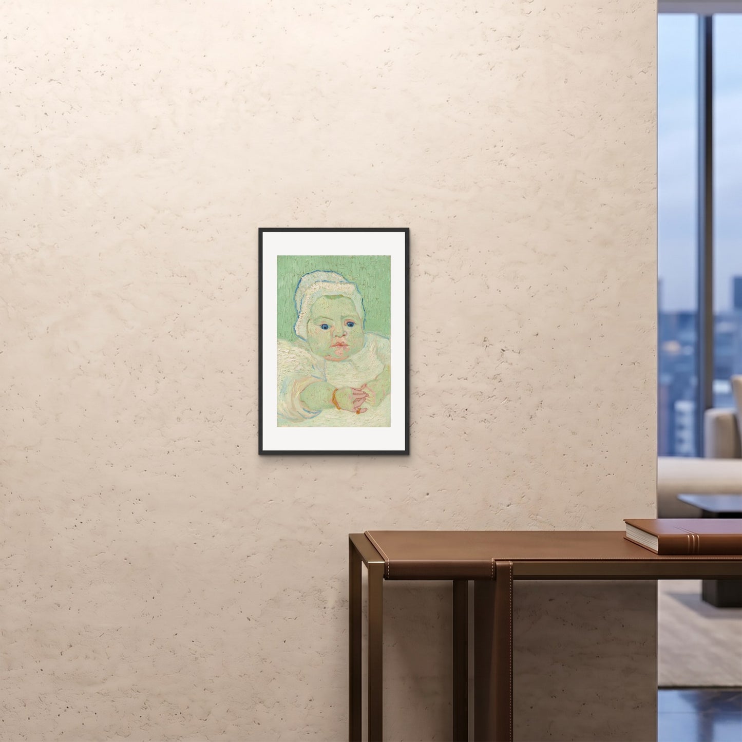 Orlonzo - FRAMED PRINT BLACK 16x2440x60cm ROOM