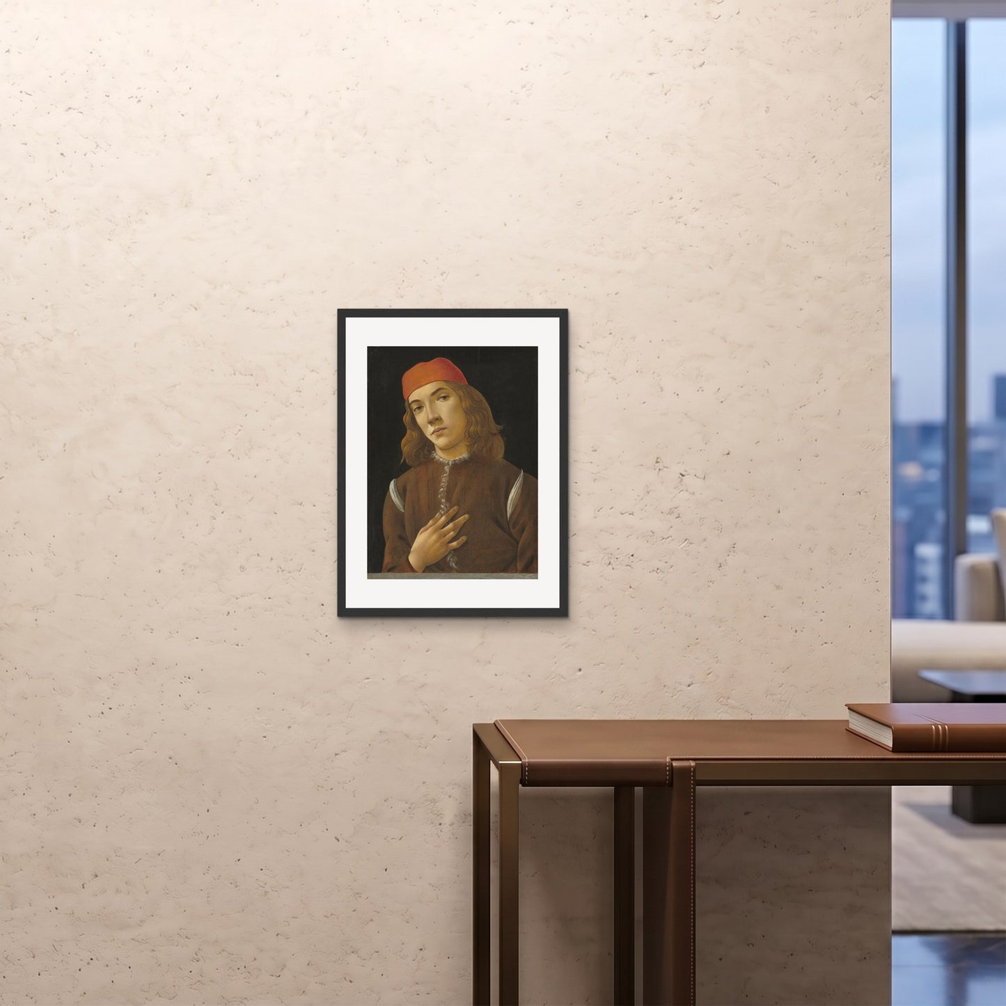 Orlonzo - FRAMED PRINT BLACK 18x2445x60cm ROOM