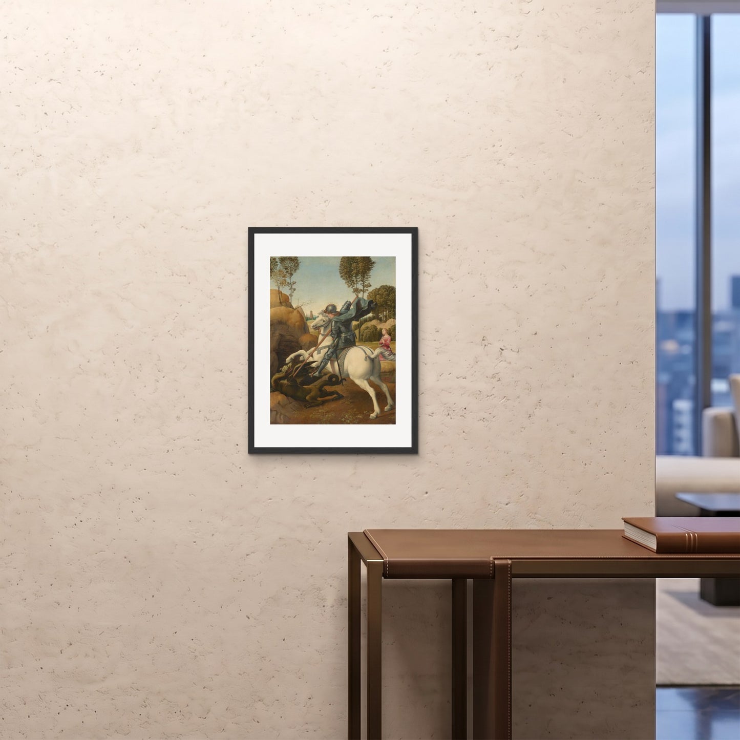 Orlonzo - FRAMED PRINT BLACK 18x2445x60cm ROOM