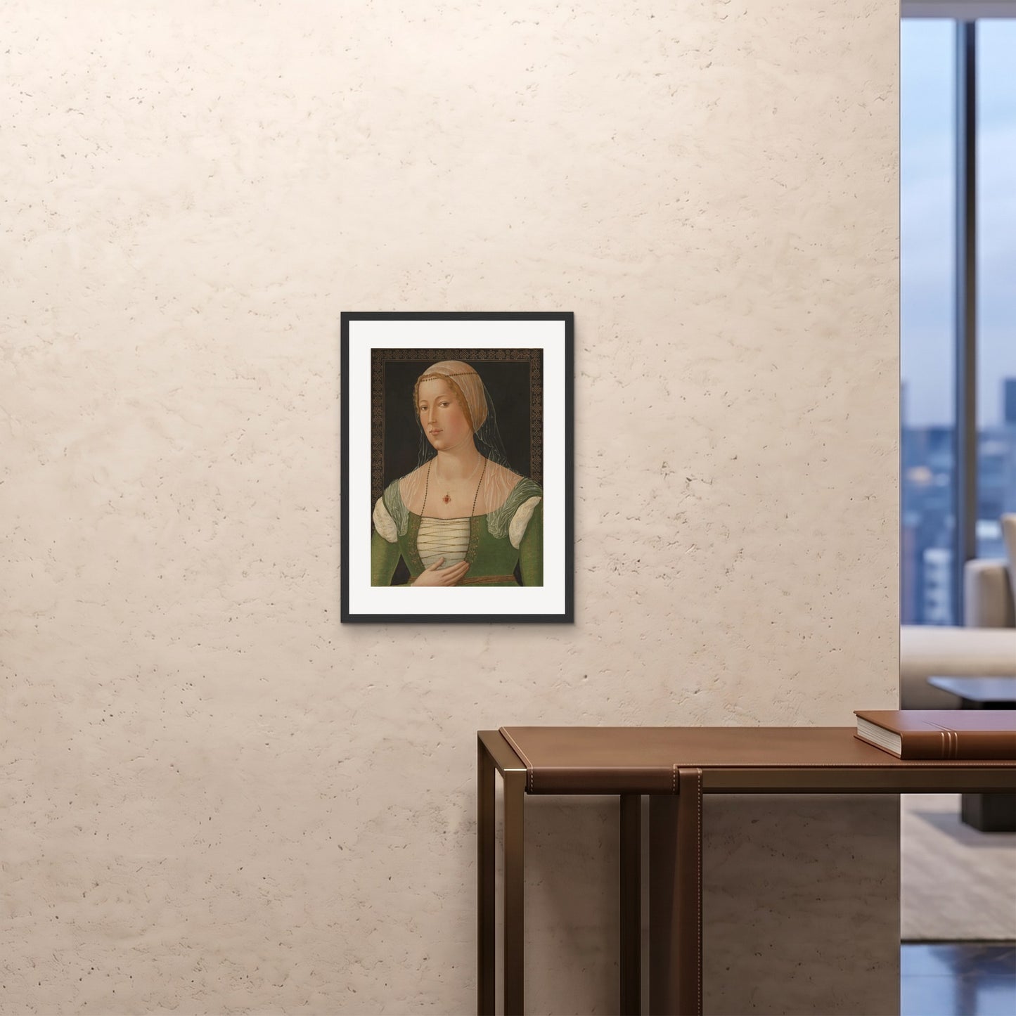 Orlonzo - FRAMED PRINT BLACK 18x2445x60cm ROOM