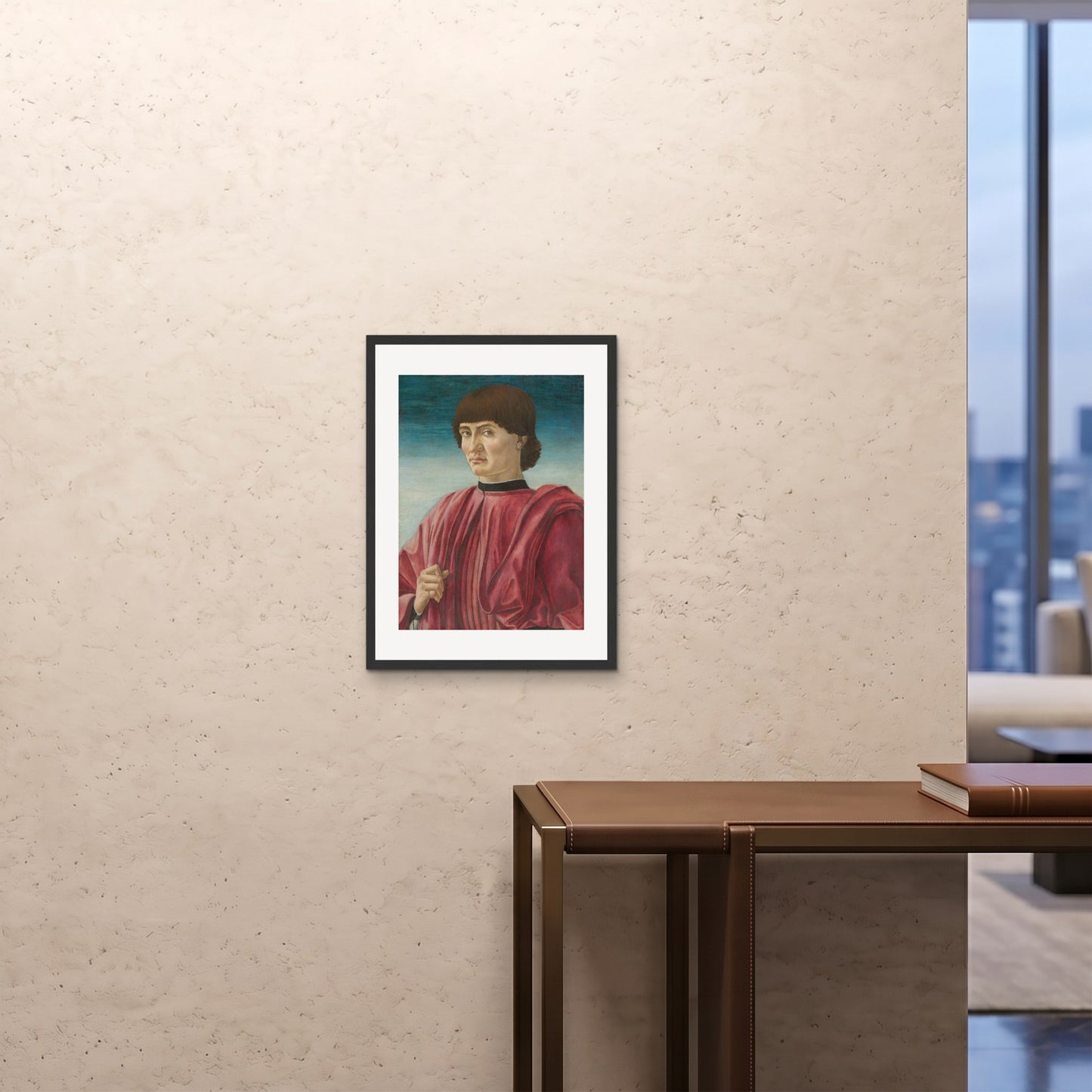 Orlonzo - FRAMED PRINT BLACK 18x2445x60cm ROOM
