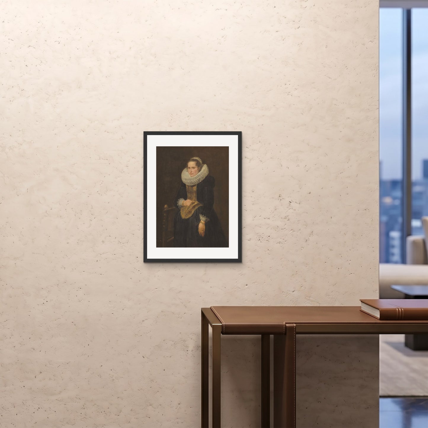 Orlonzo - FRAMED PRINT BLACK 18x2445x60cm ROOM