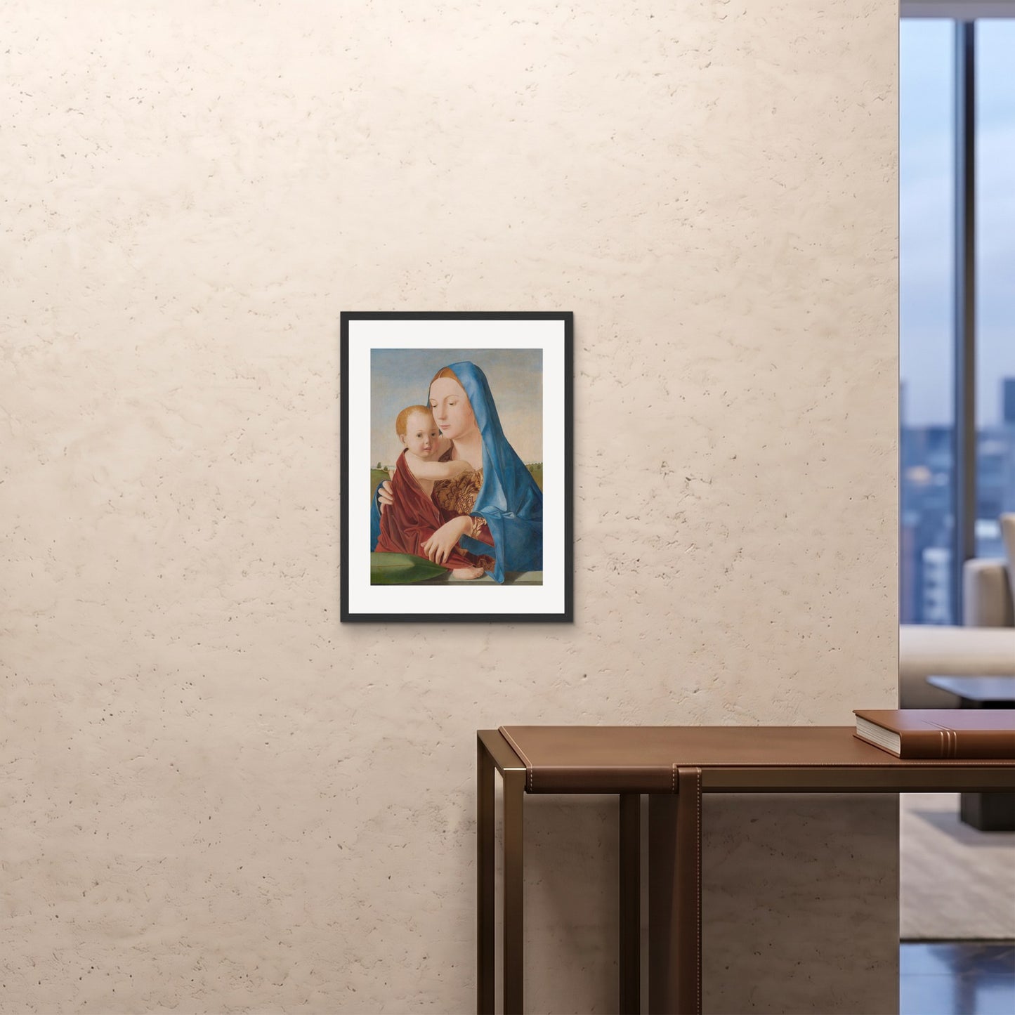 Orlonzo - FRAMED PRINT BLACK 18x2445x60cm ROOM