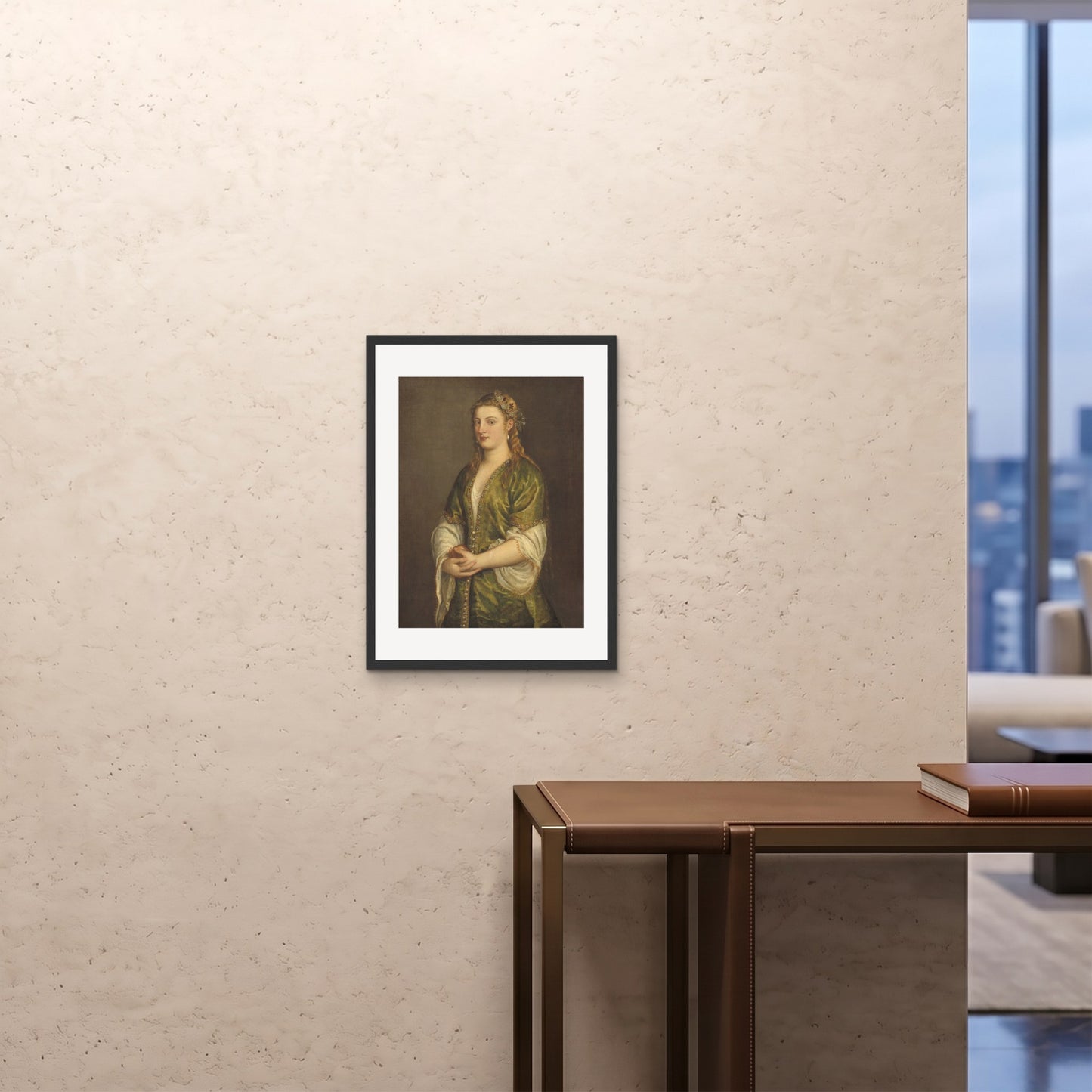 Orlonzo - FRAMED PRINT BLACK 18x2445x60cm ROOM