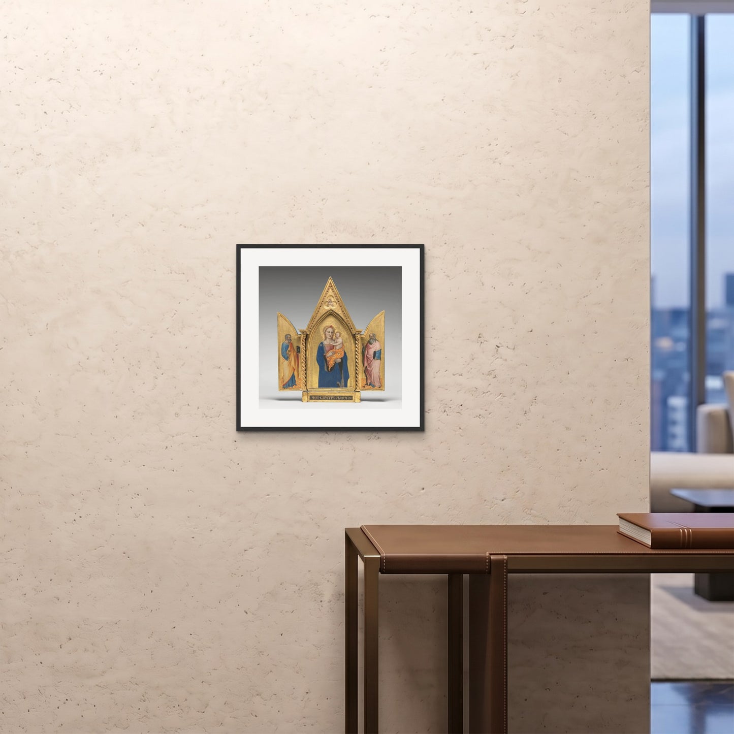 Orlonzo - FRAMED PRINT BLACK 20x2050x50cm ROOM