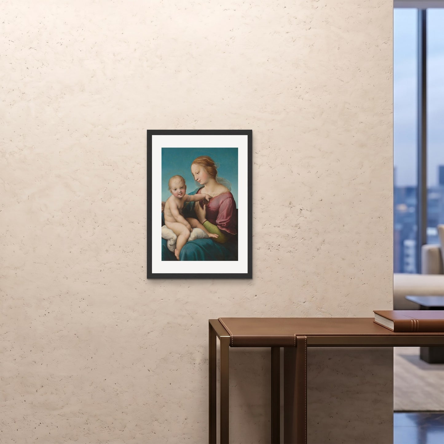 Orlonzo - FRAMED PRINT BLACK 20x2850x70cm ROOM