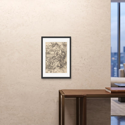 Orlonzo - FRAMED PRINT BLACK 20x2850x70cm ROOM