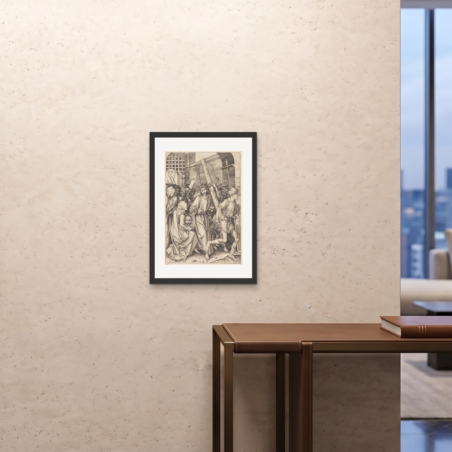 Orlonzo - FRAMED PRINT BLACK 20x2850x70cm ROOM