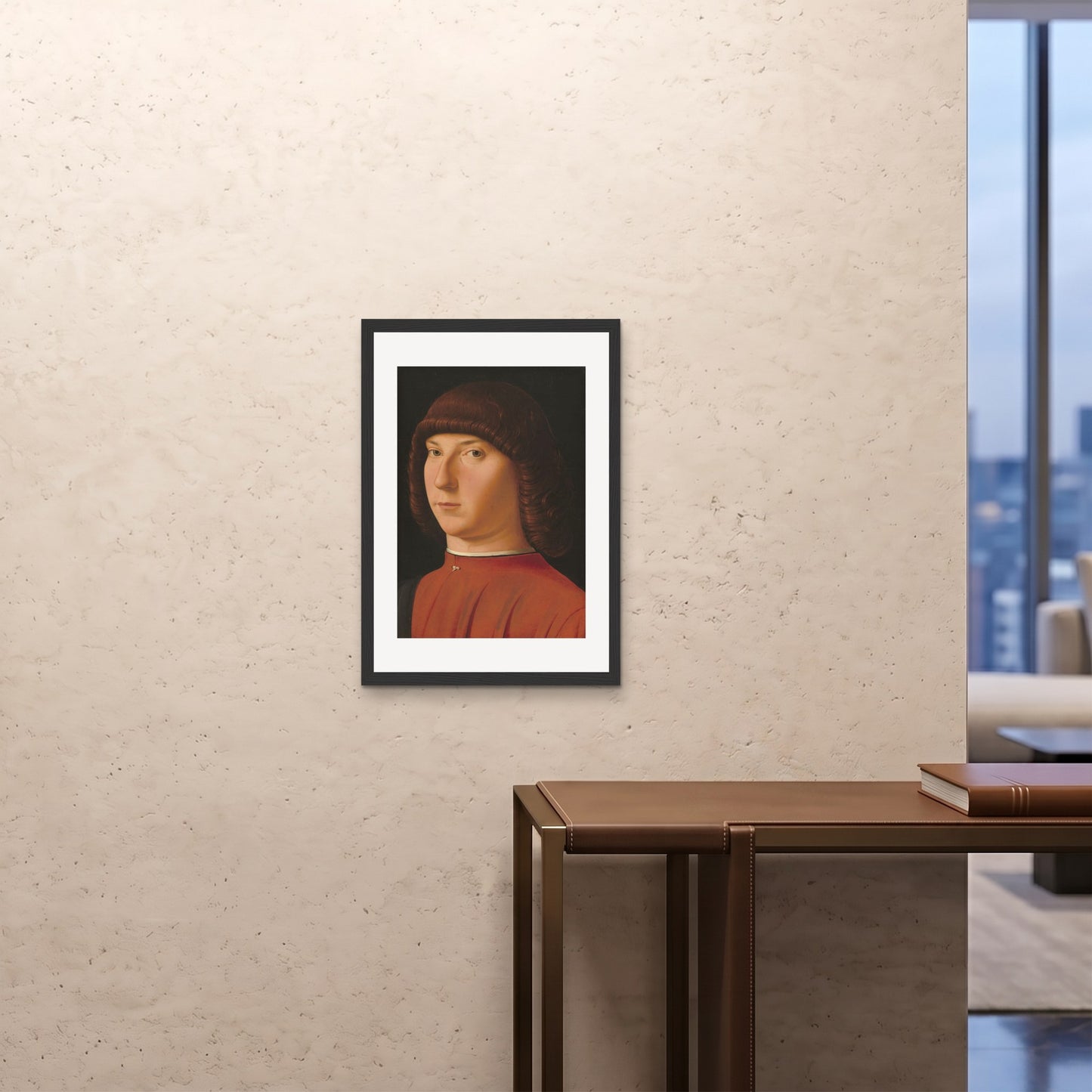 Orlonzo - FRAMED PRINT BLACK 20x2850x70cm ROOM