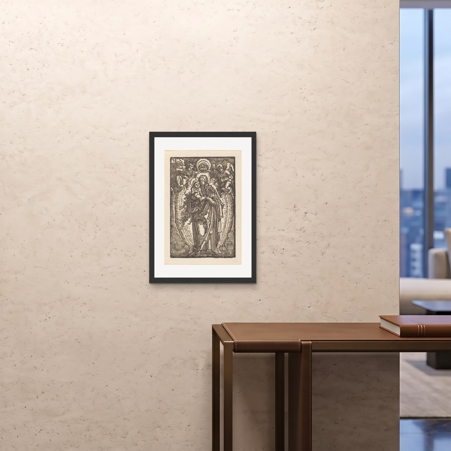 Orlonzo - FRAMED PRINT BLACK 20x2850x70cm ROOM