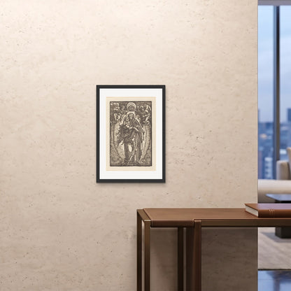 Orlonzo - FRAMED PRINT BLACK 20x2850x70cm ROOM