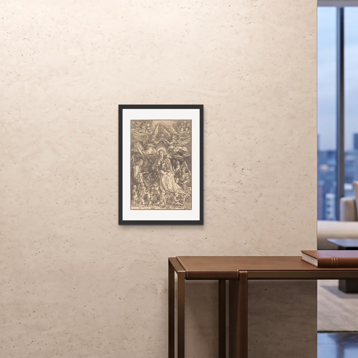 Orlonzo - FRAMED PRINT BLACK 20x2850x70cm ROOM