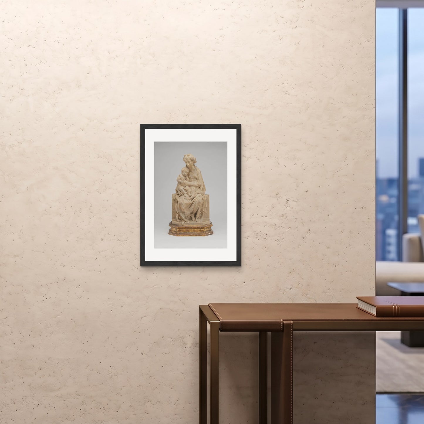 Orlonzo - FRAMED PRINT BLACK 20x2850x70cm ROOM