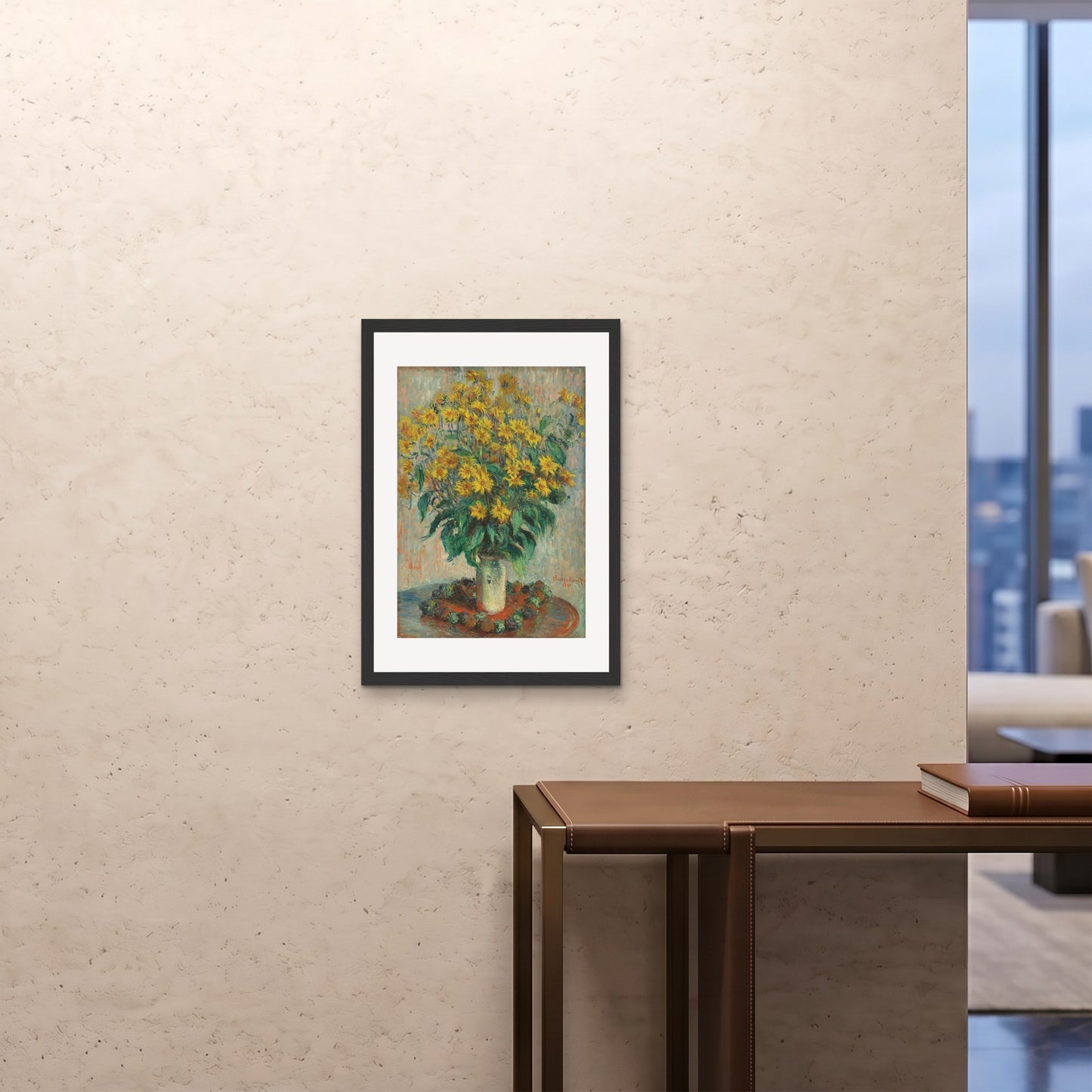 Orlonzo - FRAMED PRINT BLACK 20x2850x70cm ROOM