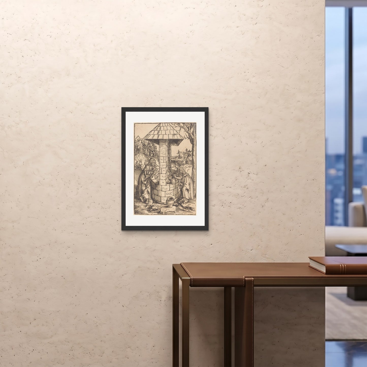 Orlonzo - FRAMED PRINT BLACK 20x2850x70cm ROOM