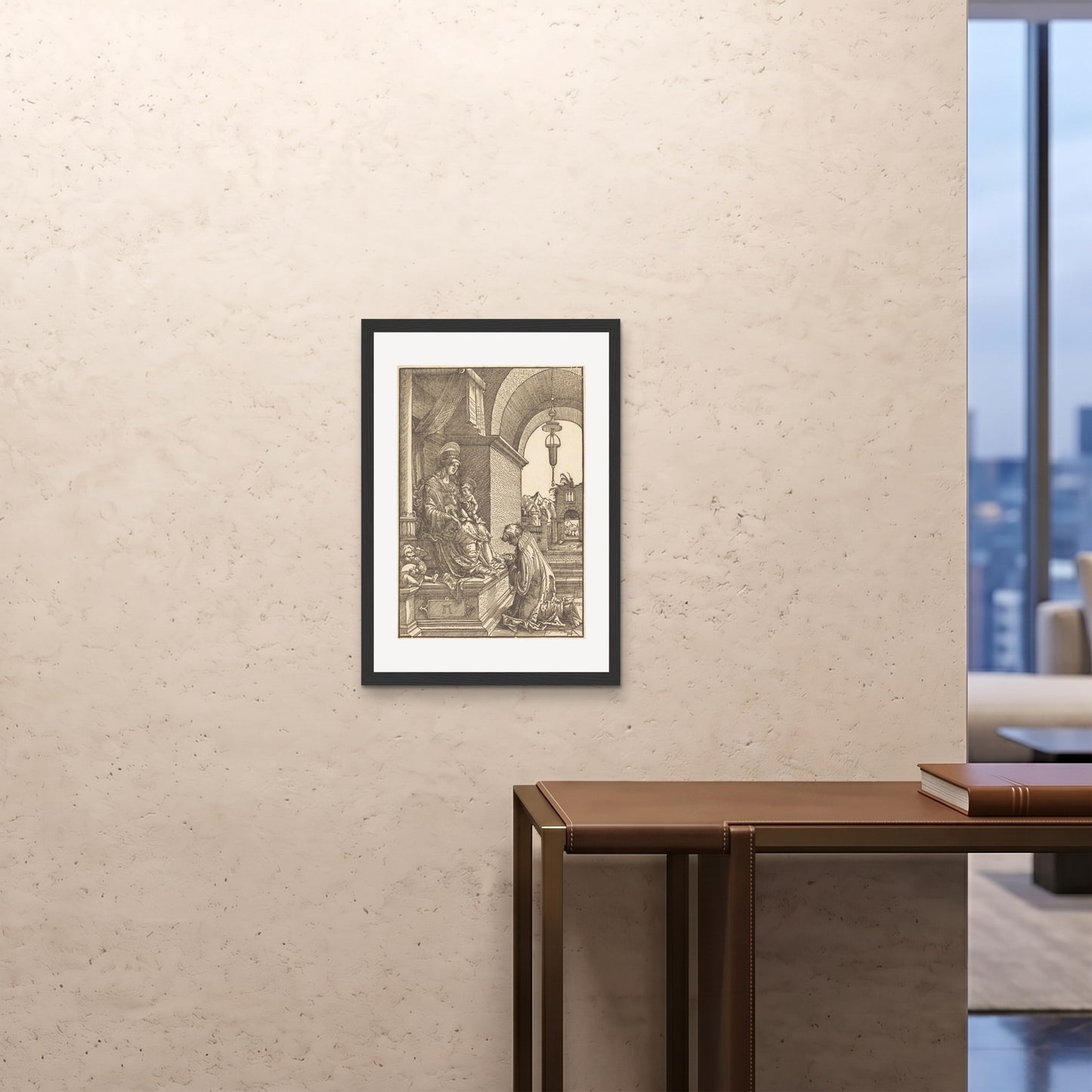 Orlonzo - FRAMED PRINT BLACK 20x2850x70cm ROOM