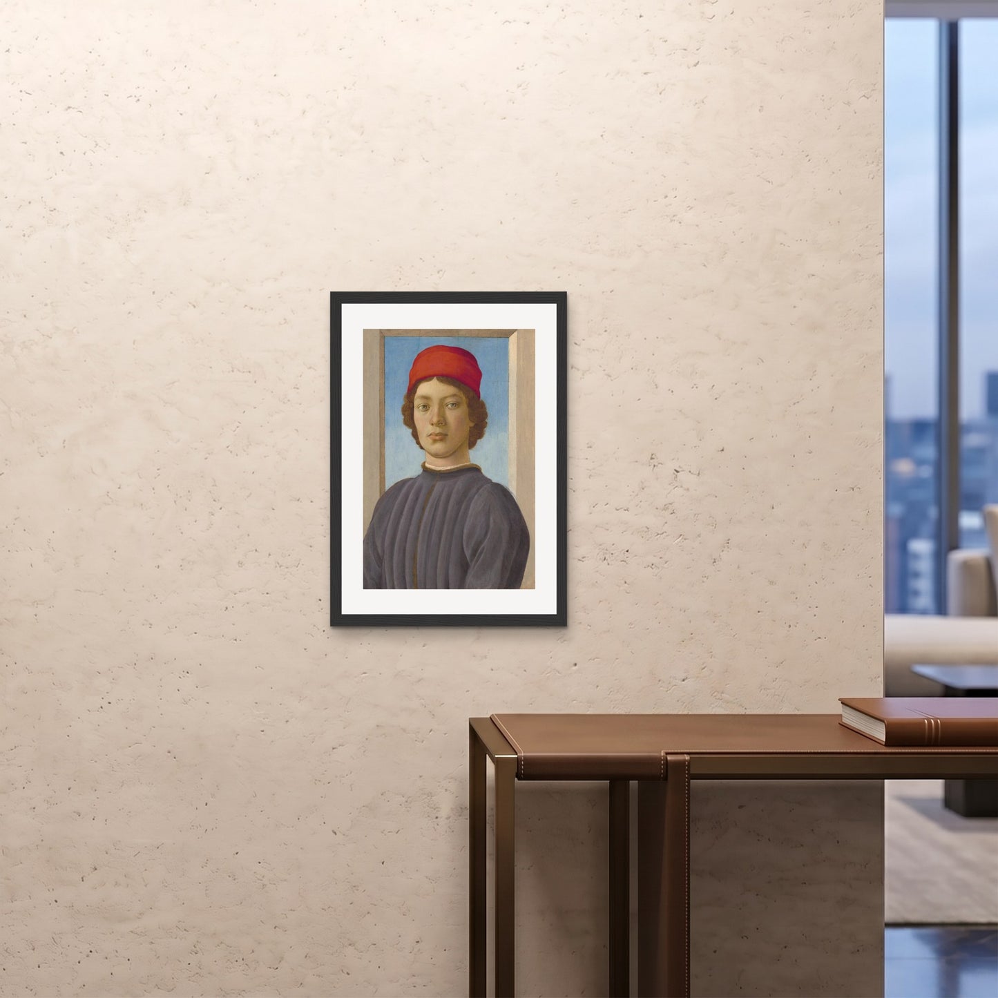 Orlonzo - FRAMED PRINT BLACK 20x2850x70cm ROOM