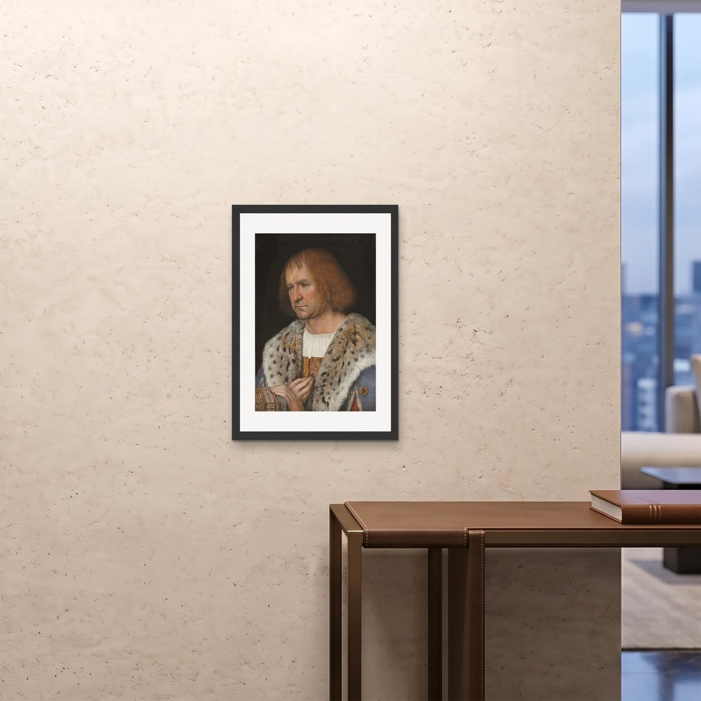 Orlonzo - FRAMED PRINT BLACK 20x2850x70cm ROOM