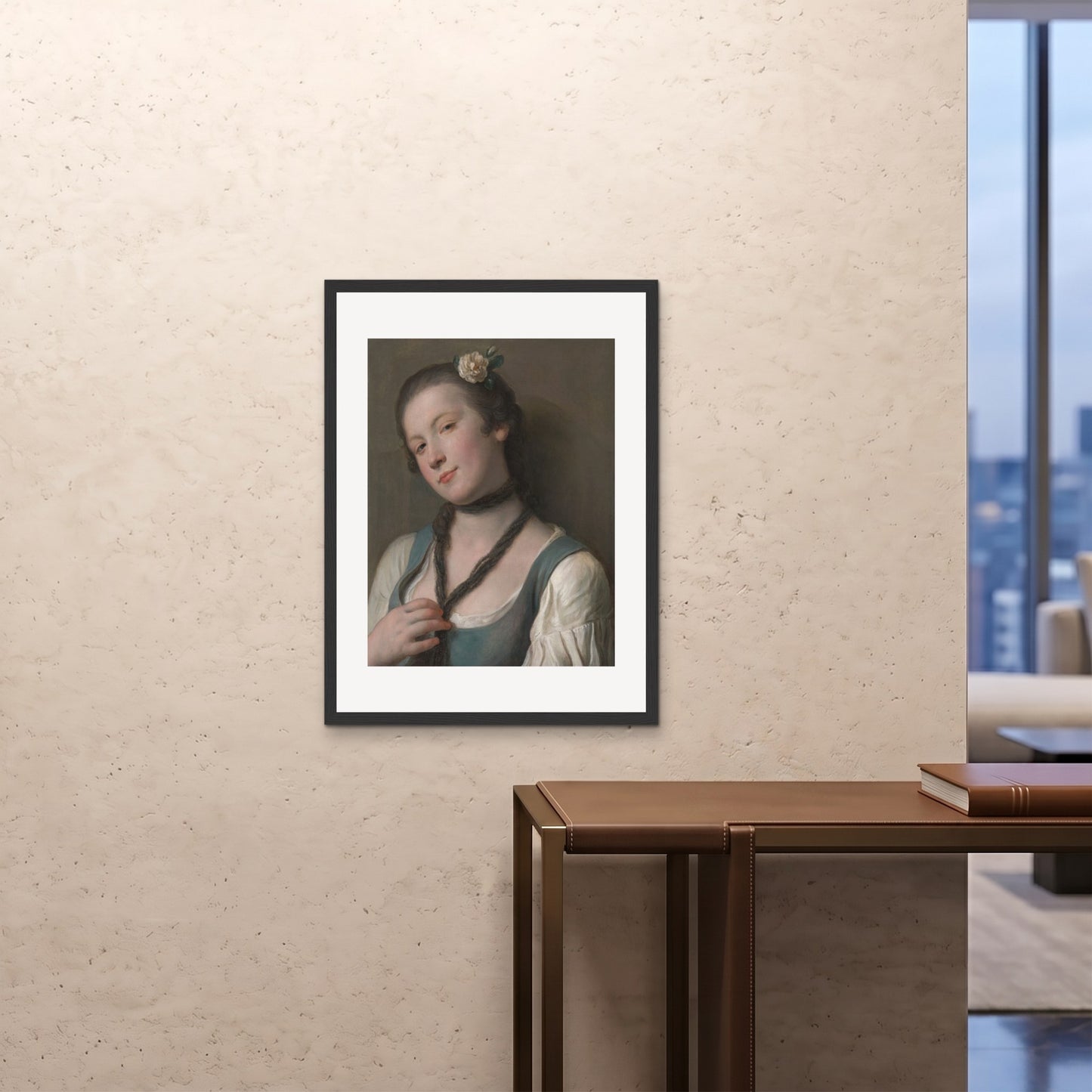 Orlonzo - FRAMED PRINT BLACK 24x3260x80cm ROOM