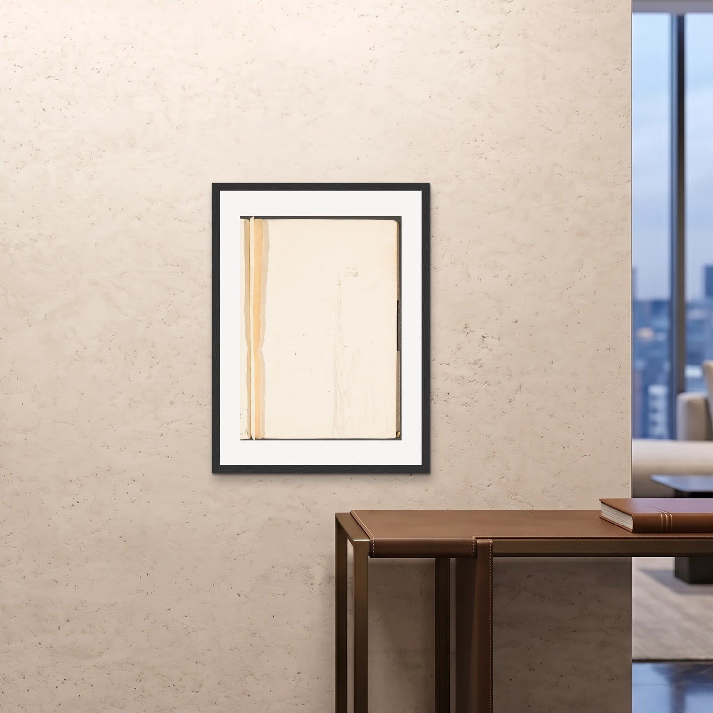Orlonzo - FRAMED PRINT BLACK 24x3260x80cm ROOM