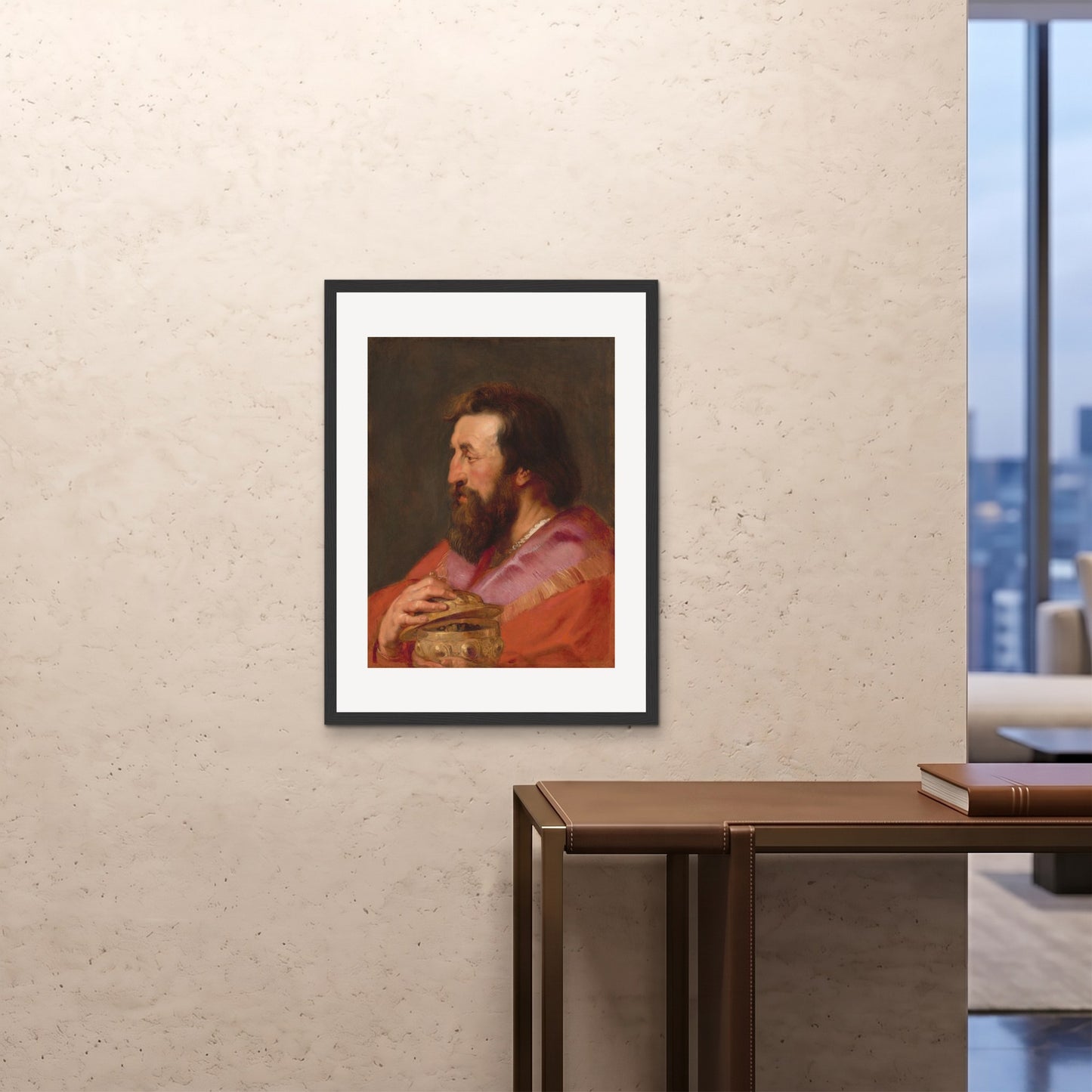 Orlonzo - FRAMED PRINT BLACK 24x3260x80cm ROOM
