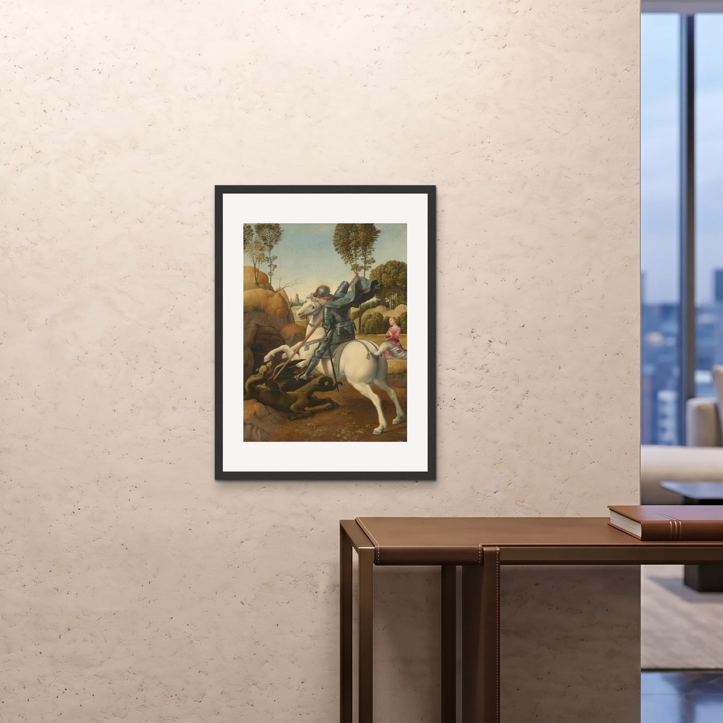 Orlonzo - FRAMED PRINT BLACK 24x3260x80cm ROOM