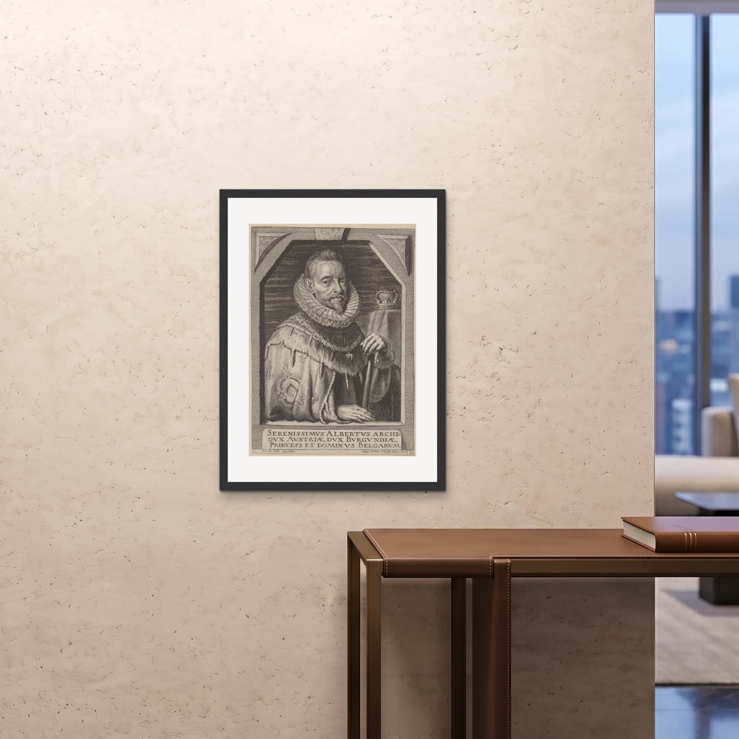 Orlonzo - FRAMED PRINT BLACK 24x3260x80cm ROOM