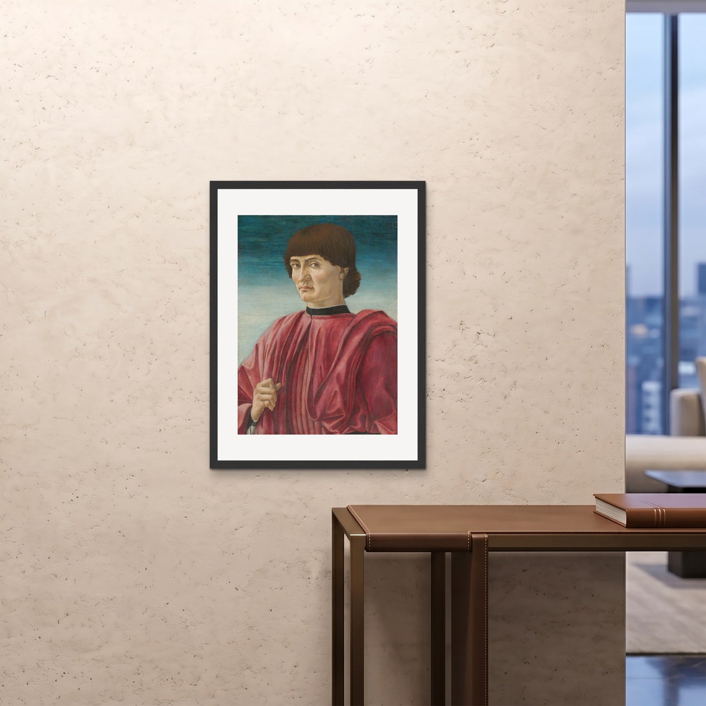 Orlonzo - FRAMED PRINT BLACK 24x3260x80cm ROOM