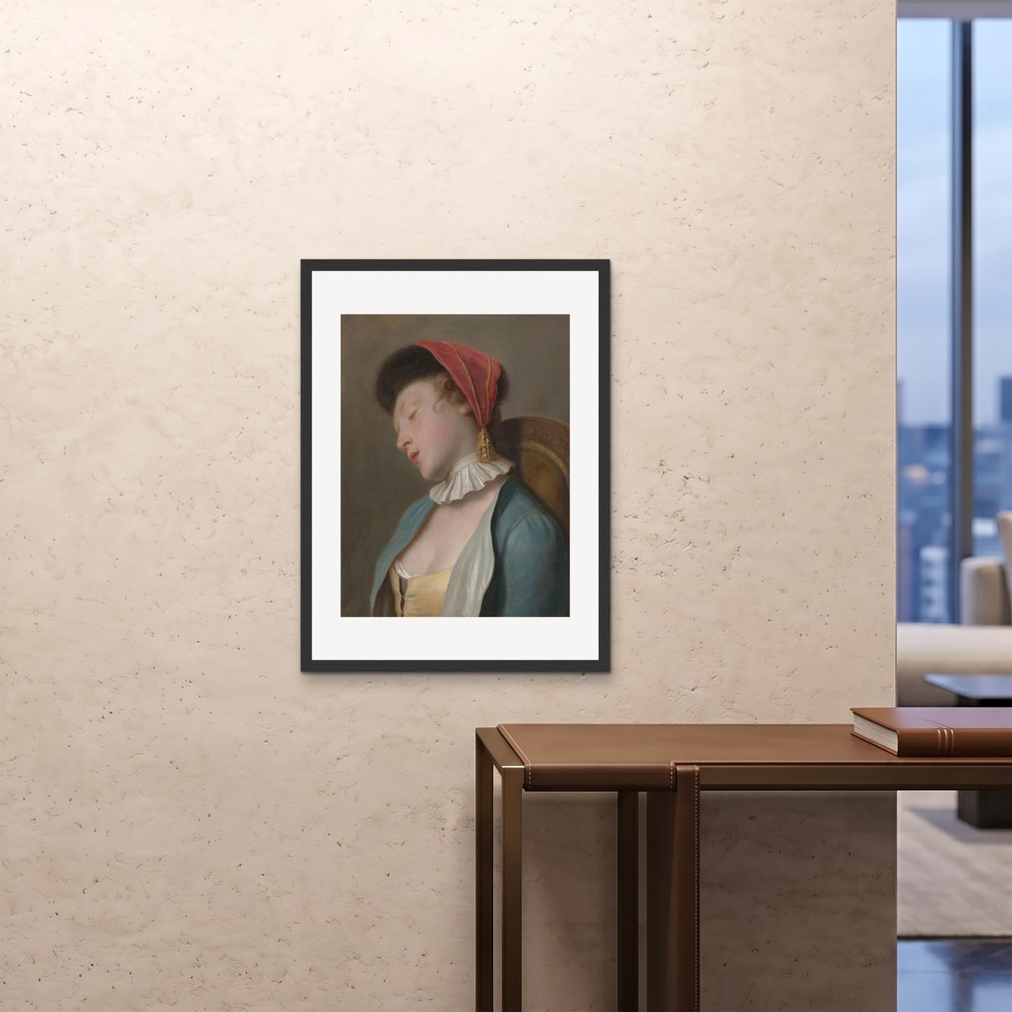 Orlonzo - FRAMED PRINT BLACK 24x3260x80cm ROOM