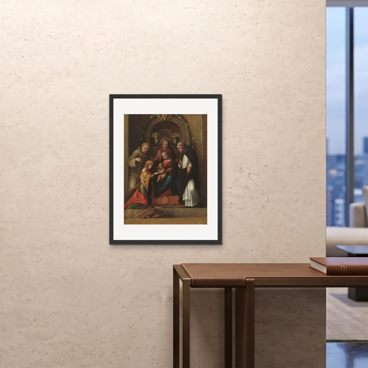 Orlonzo - FRAMED PRINT BLACK 24x3260x80cm ROOM