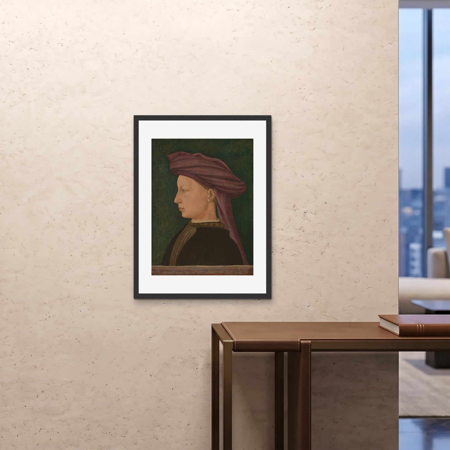 Orlonzo - FRAMED PRINT BLACK 24x3260x80cm ROOM