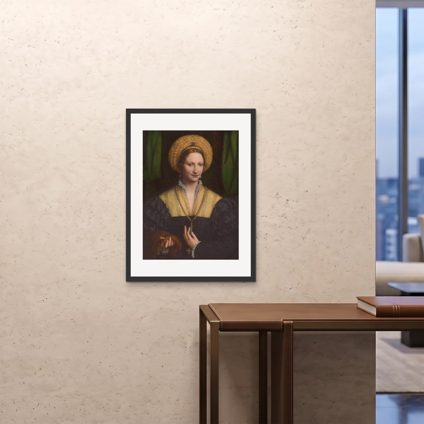 Orlonzo - FRAMED PRINT BLACK 24x3260x80cm ROOM