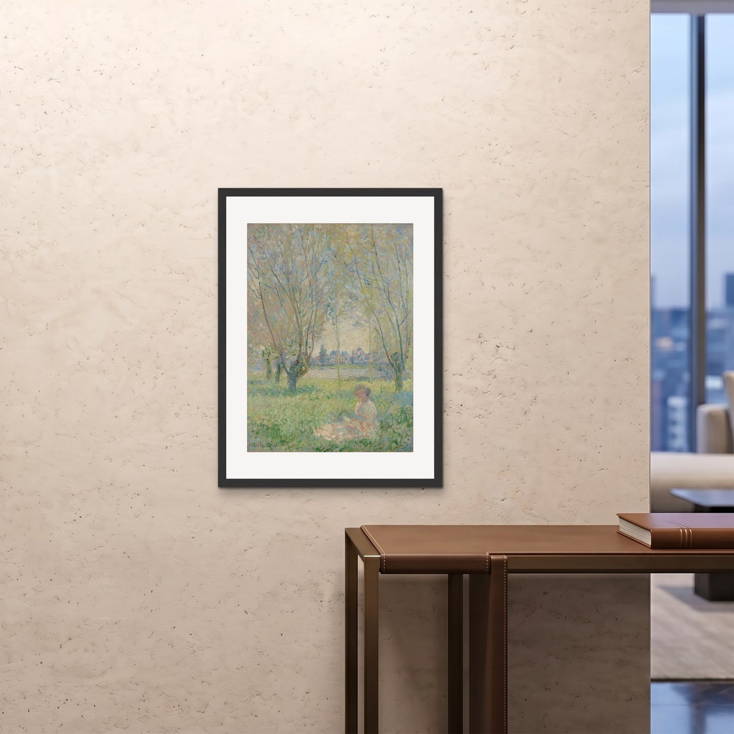 Orlonzo - FRAMED PRINT BLACK 24x3260x80cm ROOM