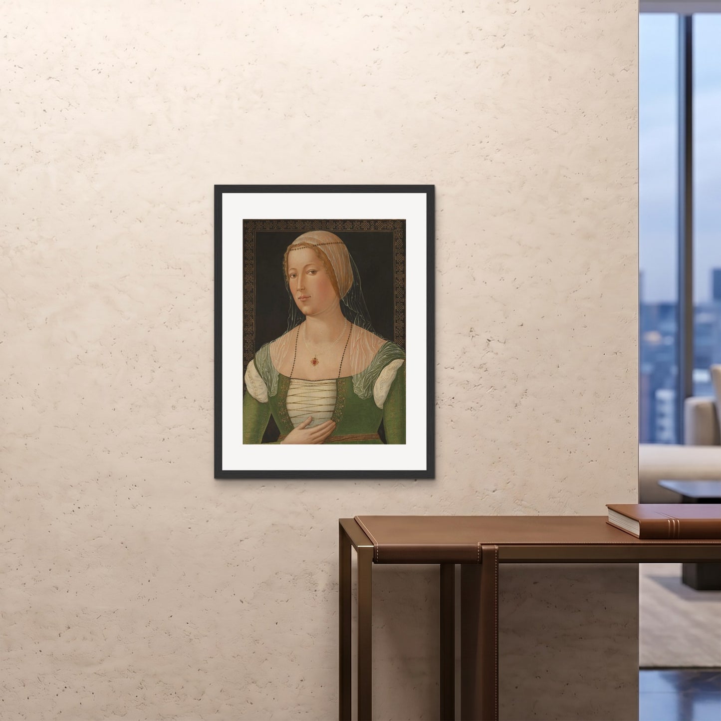 Orlonzo - FRAMED PRINT BLACK 24x3260x80cm ROOM
