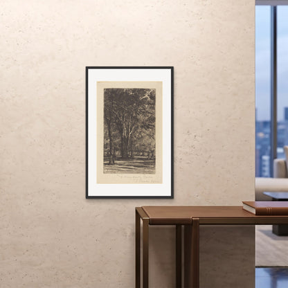 Orlonzo - FRAMED PRINT BLACK 24x3660x90cm ROOM