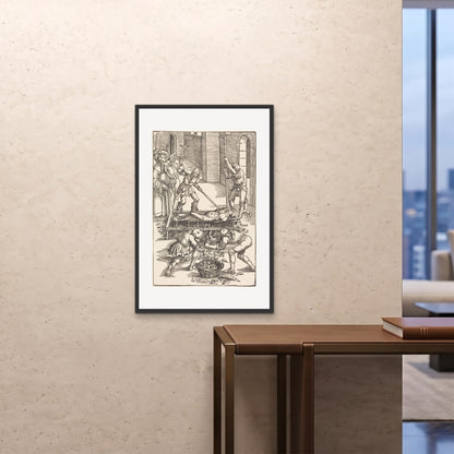 Orlonzo - FRAMED PRINT BLACK 24x3660x90cm ROOM