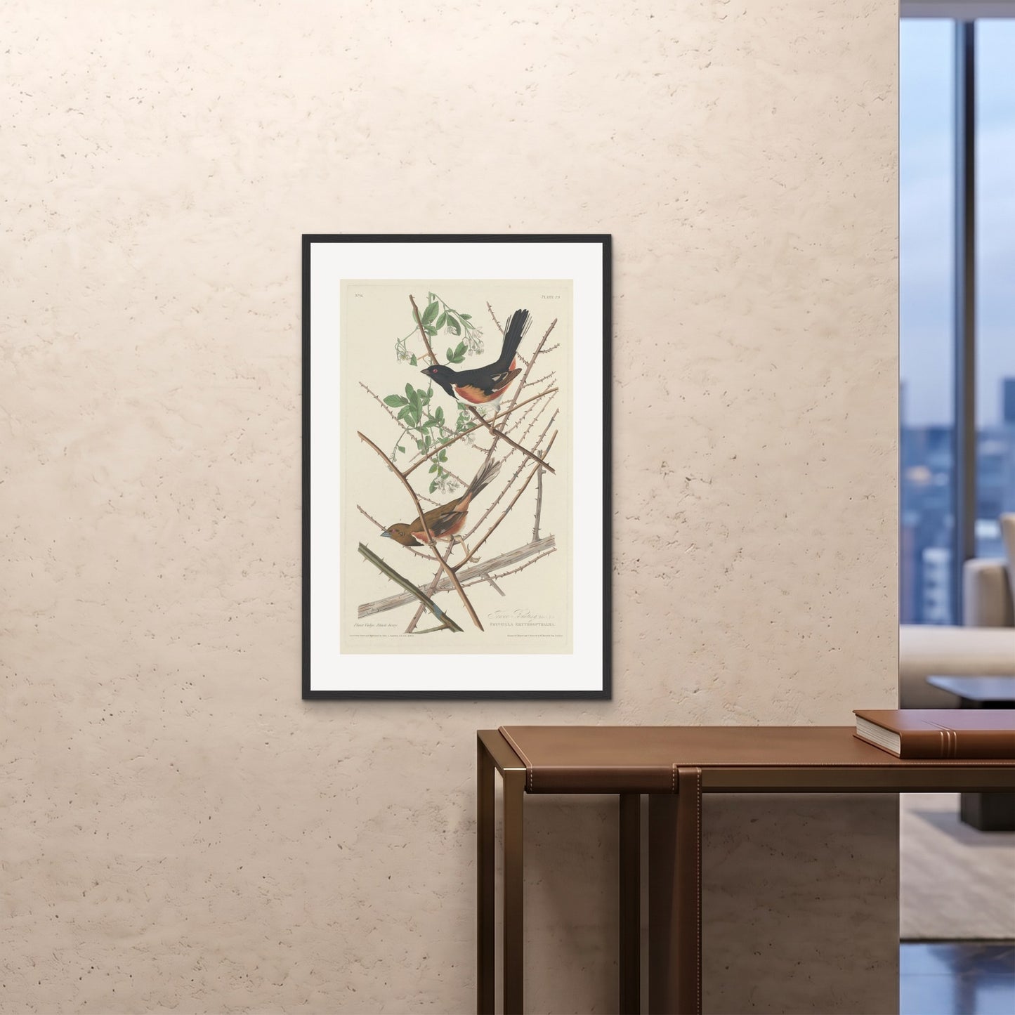 Orlonzo - FRAMED PRINT BLACK 24x3660x90cm ROOM