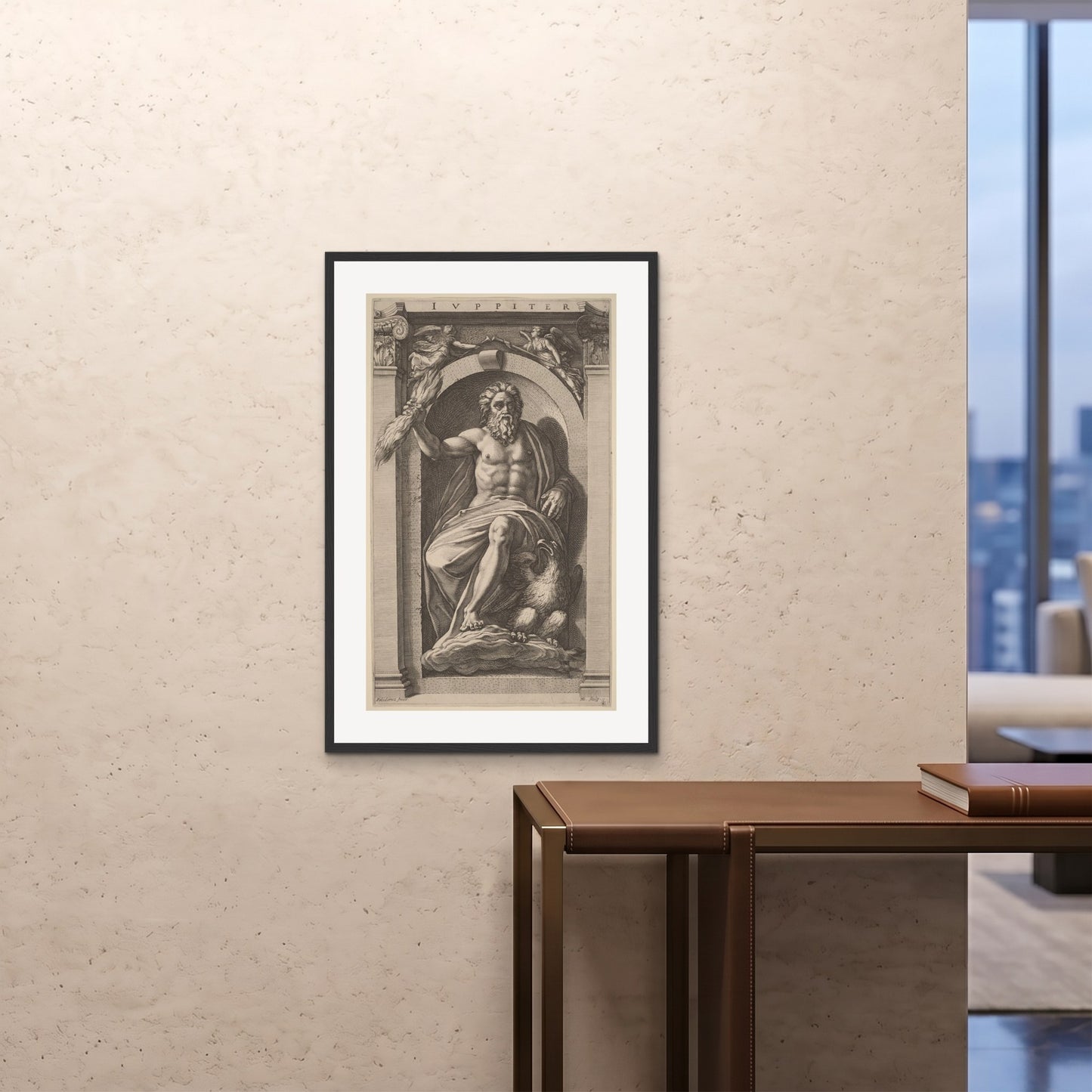 Orlonzo - FRAMED PRINT BLACK 24x3660x90cm ROOM