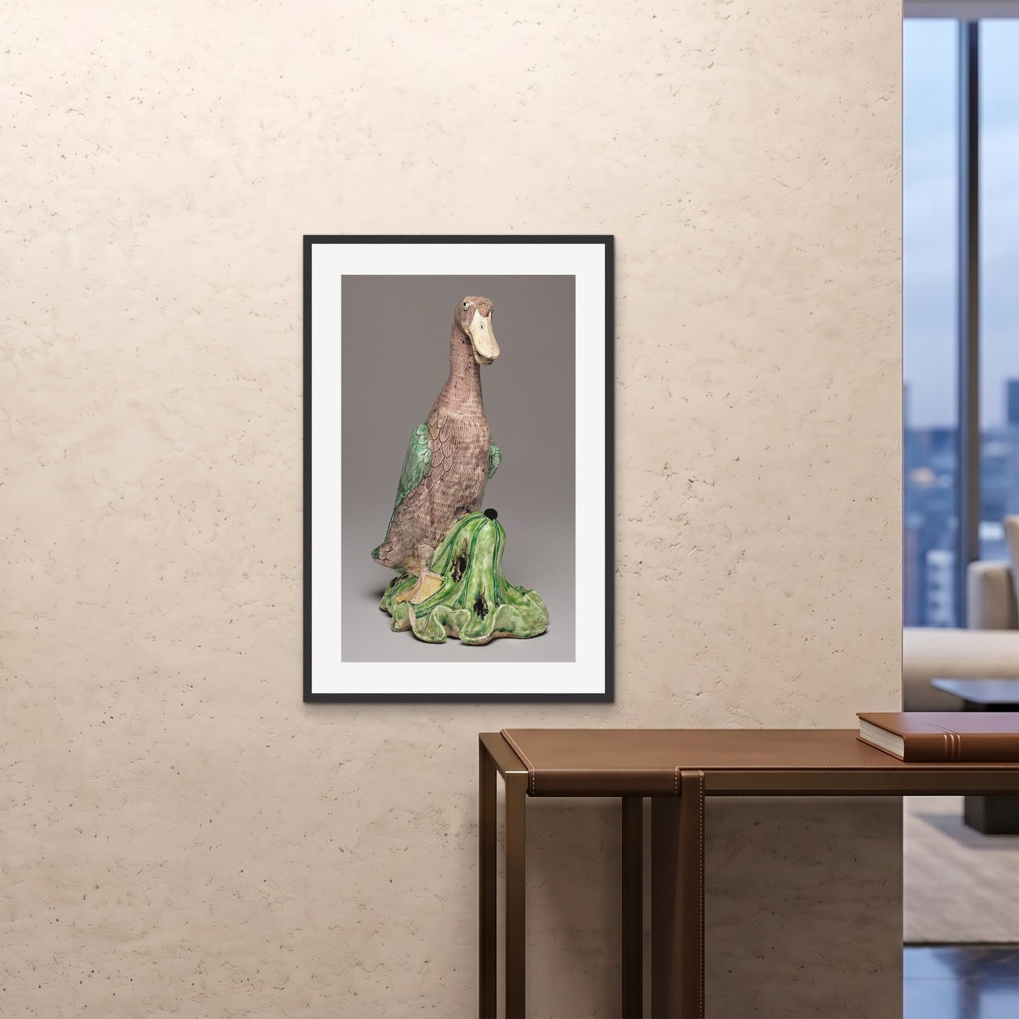 Orlonzo - FRAMED PRINT BLACK 24x3660x90cm ROOM