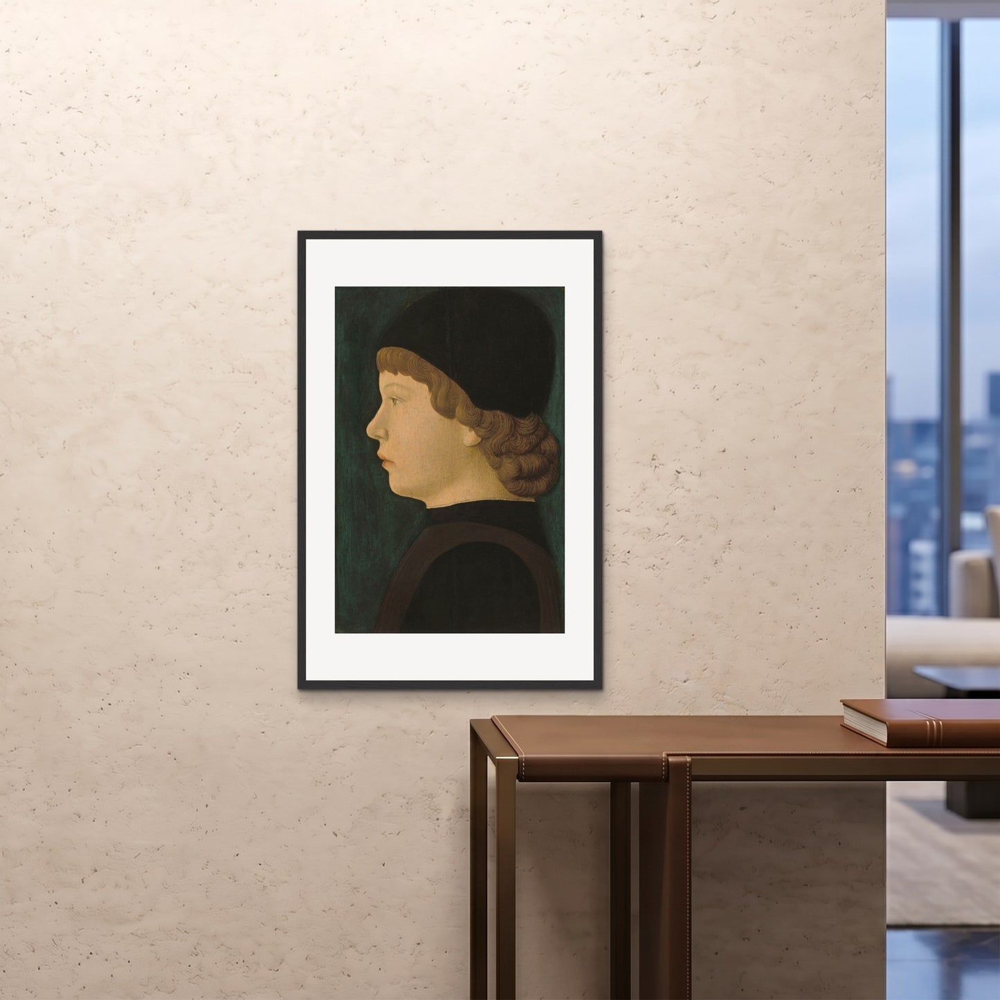 Orlonzo - FRAMED PRINT BLACK 24x3660x90cm ROOM