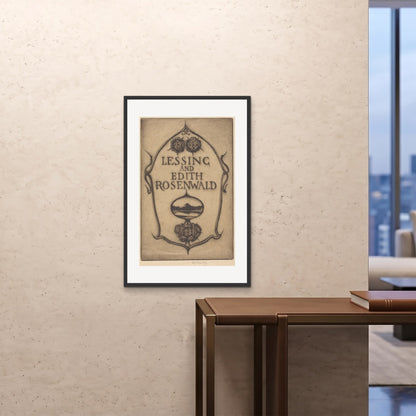 Orlonzo - FRAMED PRINT BLACK 24x3660x90cm ROOM