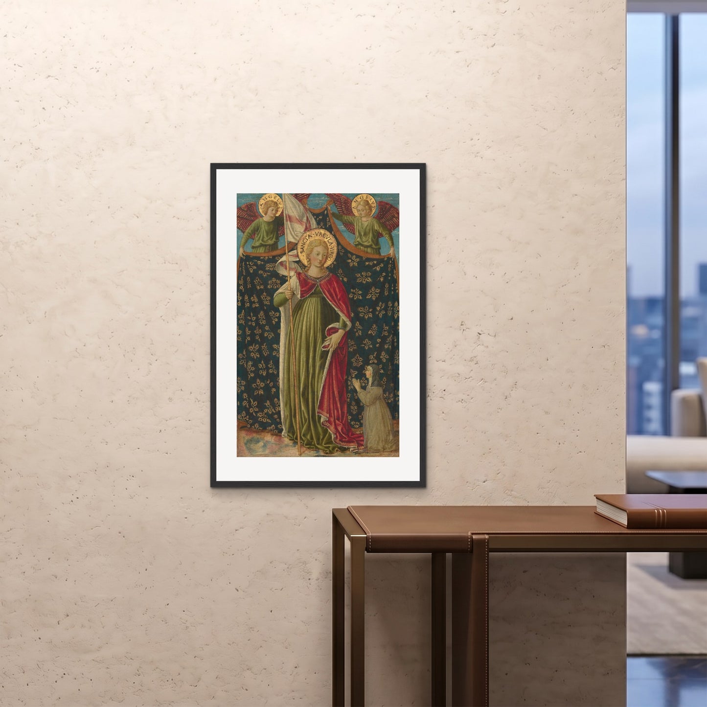Orlonzo - FRAMED PRINT BLACK 24x3660x90cm ROOM
