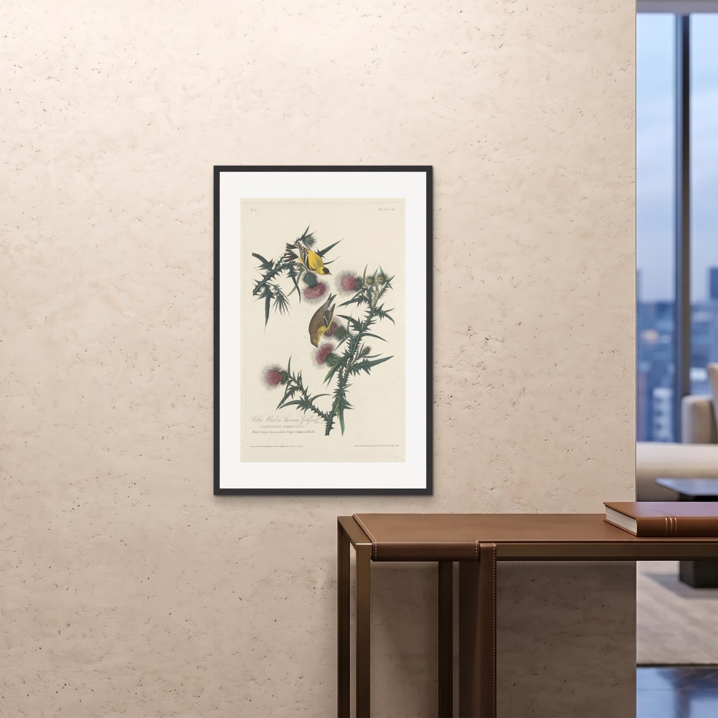 Orlonzo - FRAMED PRINT BLACK 24x3660x90cm ROOM